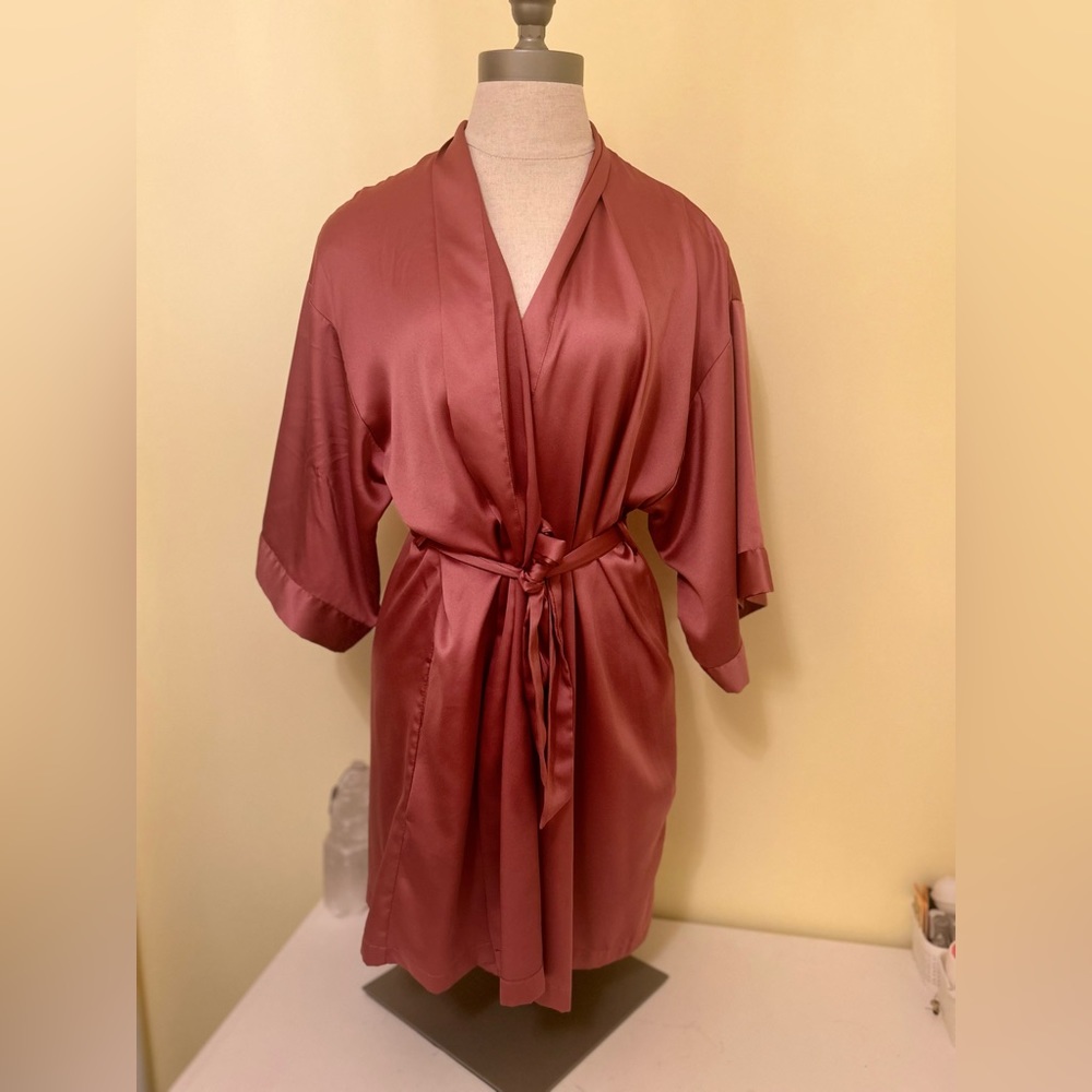 Victoria’s Secret satin flounce robe ✨